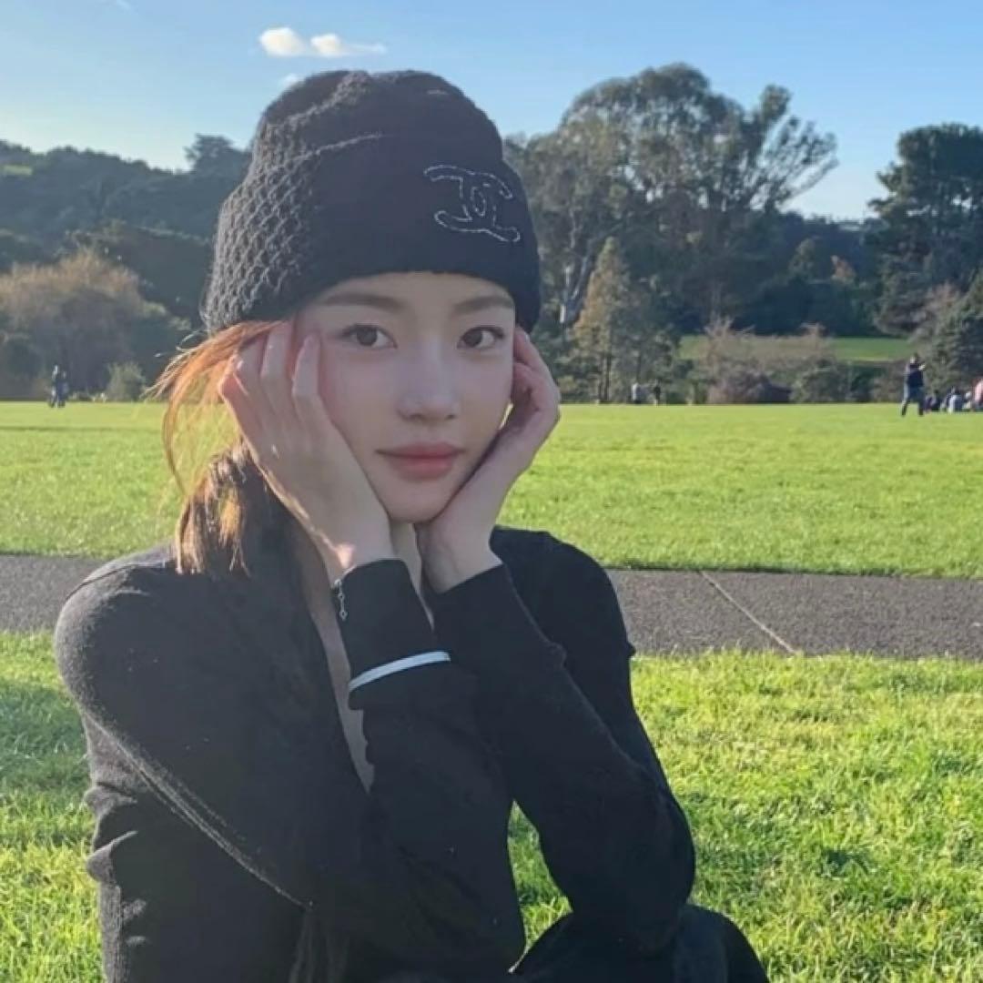 未使用 CHANEL シャネル ニット帽 ビーニー 24A ブラック 黒