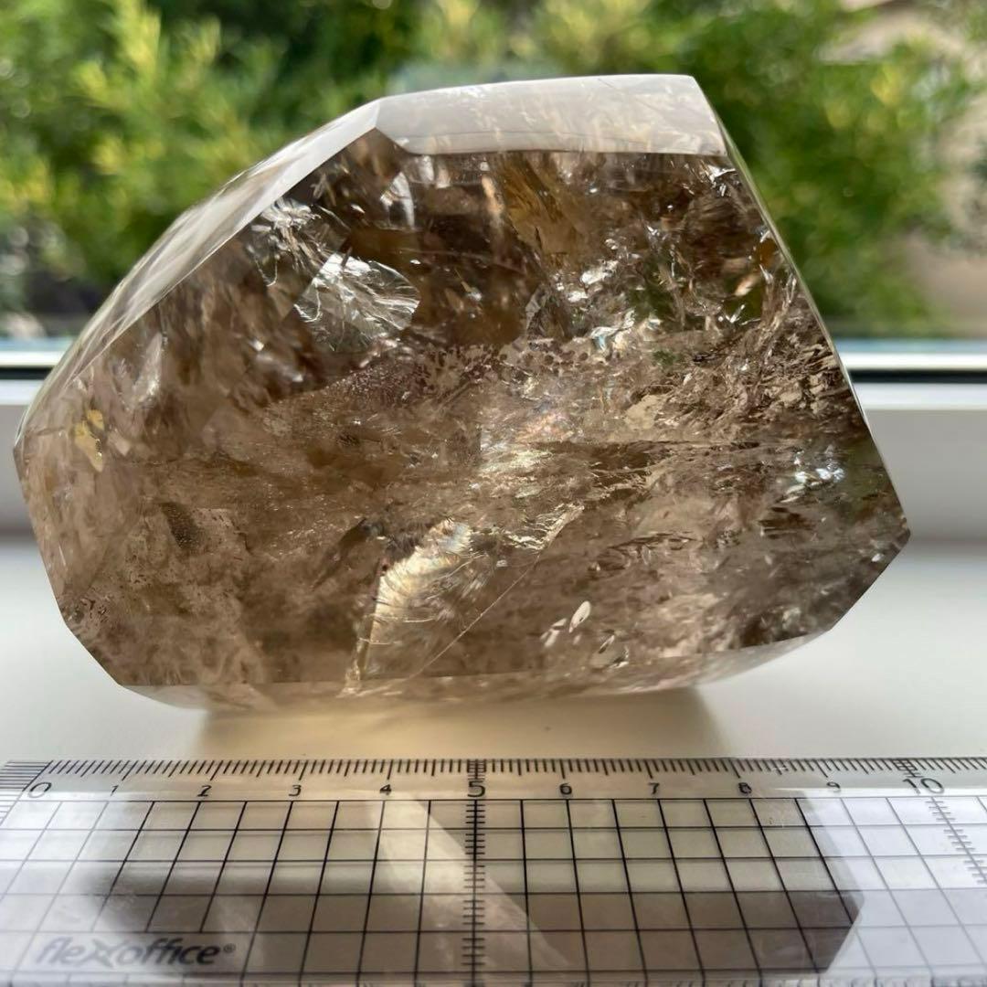 スモーキー　虹美　フリーフォーム　天然石　煙水晶　クリスタル