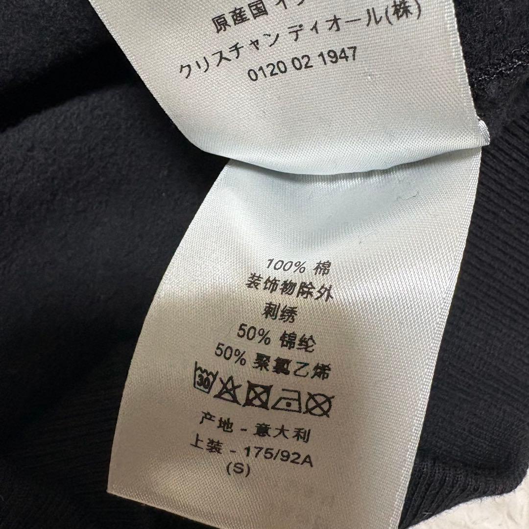 23aw DIOR ディオール ロゴパッチ スリーブロゴ フーディー 黒