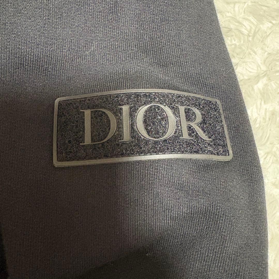 23aw DIOR ディオール ロゴパッチ スリーブロゴ フーディー 黒