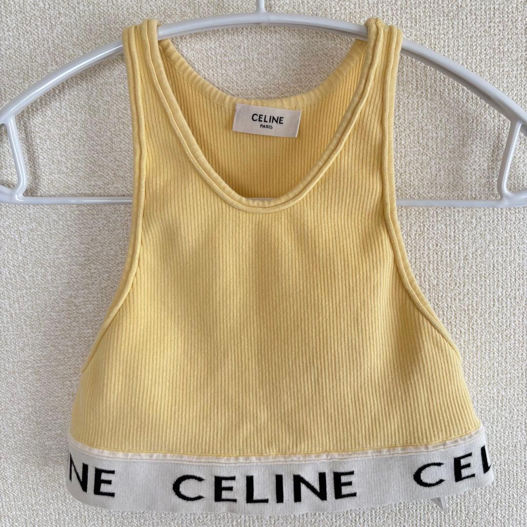【人気カラー】CELINE セリーヌ タンクトップ XS 夏秋コーデに活躍！