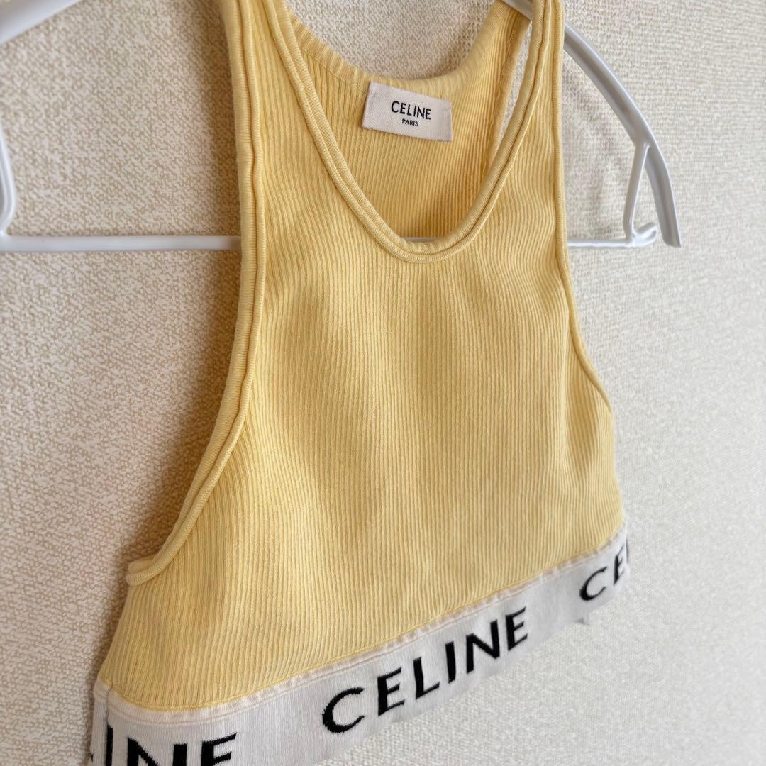 【人気カラー】CELINE セリーヌ タンクトップ XS 夏秋コーデに活躍！