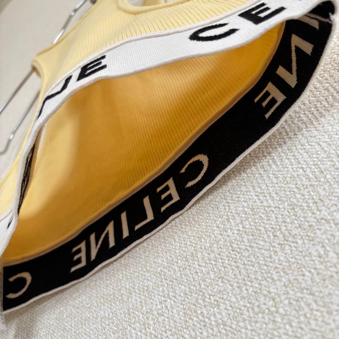 【人気カラー】CELINE セリーヌ タンクトップ XS 夏秋コーデに活躍！