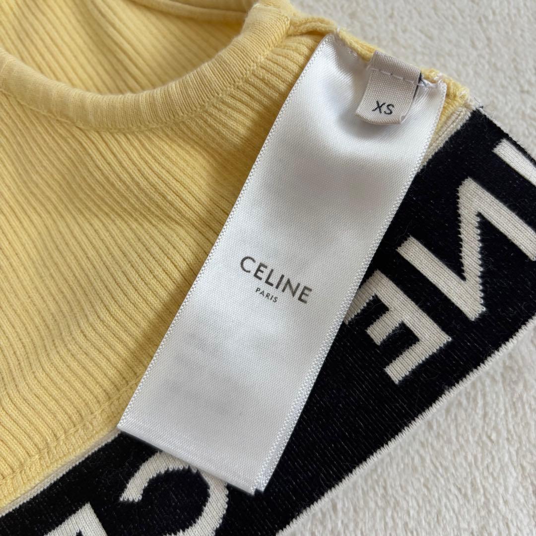 【人気カラー】CELINE セリーヌ タンクトップ XS 夏秋コーデに活躍！