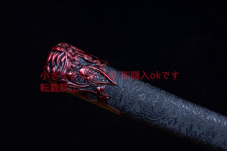 蒼鸞烈炎刺繍春刀-高性能マンガン鋼 武具　刀装具　日本刀　模造刀 居合刀