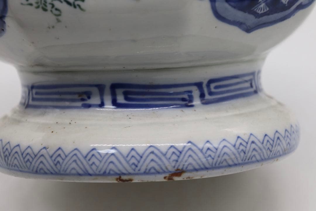 明治期　伊万里　香炉　初期印判　送料込み0515