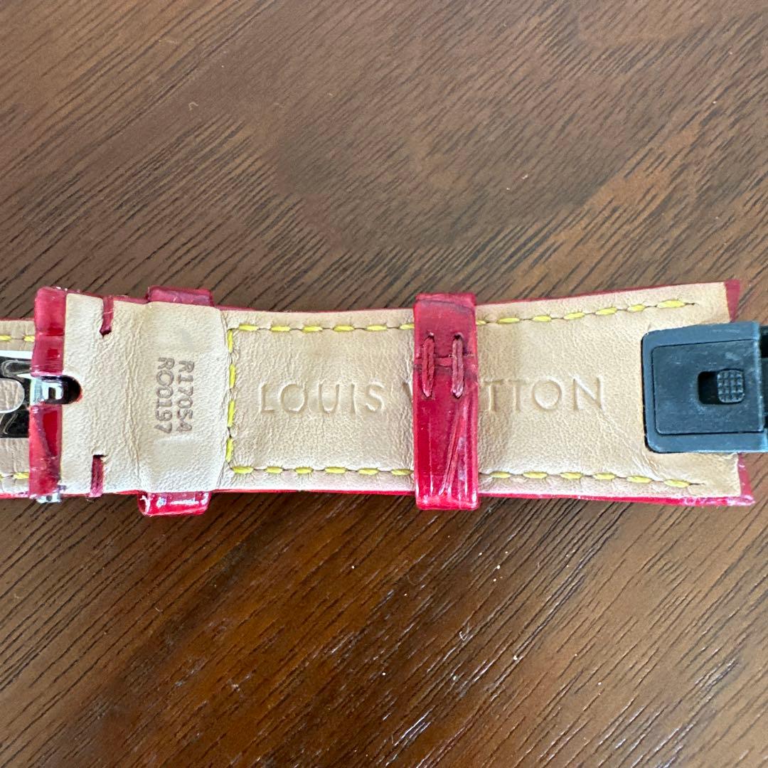 LOUIS VUITTON レザーベルト 赤