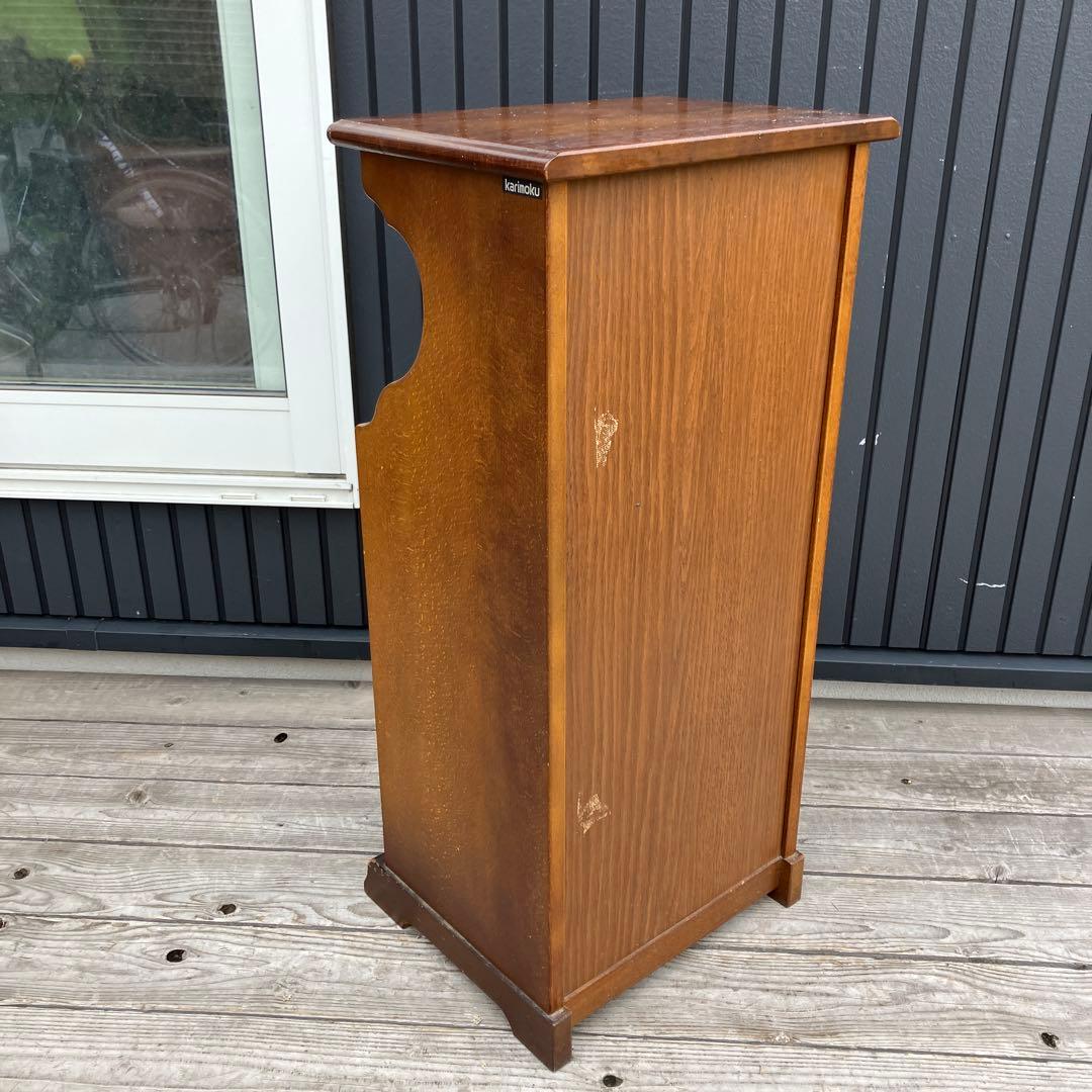 昭和レトロ カリモク コロニアル 木製コールキャビネット 飾り棚 古家具 電話台