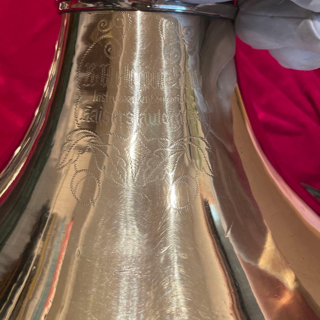 (美品)メルヒオール　セミダブルホルン　フレンチホルン