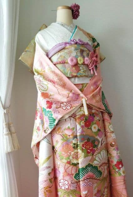 限定セール！1/18(日)まで　433.振袖7点セット 正絹　フルセット　成人式