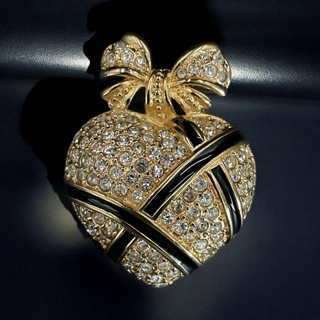 希少デザイン　美品　クリスチャンディオール　ストロベリー　ブローチ　コサージュ