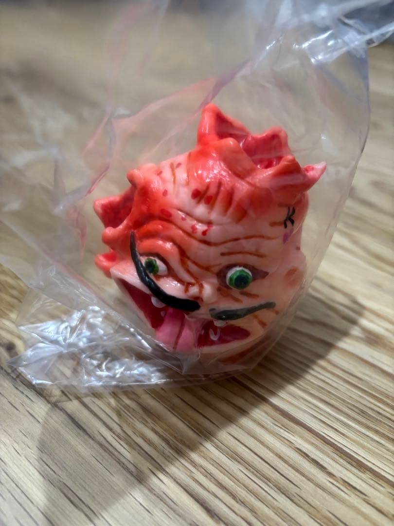 デハラユキノリ 粘度百裂拳 ハート様 美品 約22㌢ 北斗の拳 ソフビ