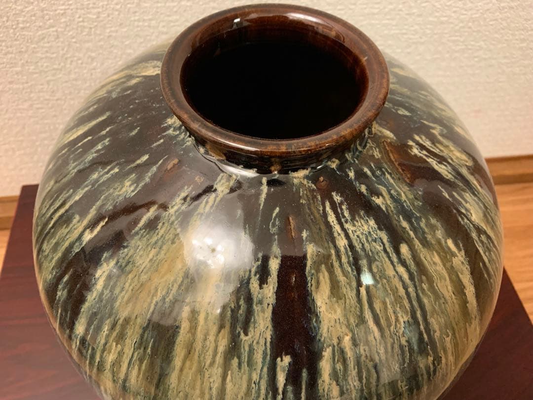 【高取焼・壺】初代　鬼丸雪山・壺・1点限定(ツボ)・至高の逸品