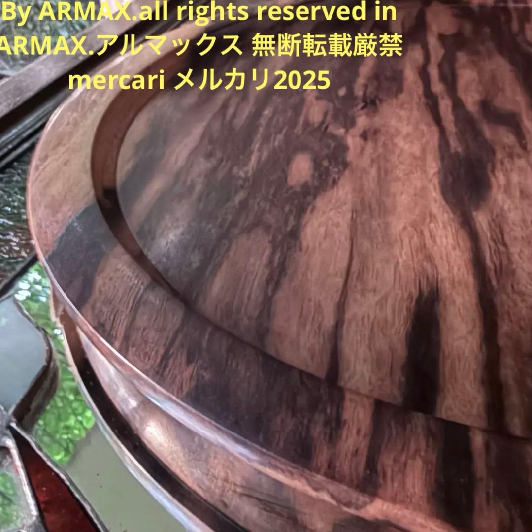 感謝お嫁入り‼️KUROGAKI孔雀杢なめらか白❌黒黒柿孔雀杢大盆