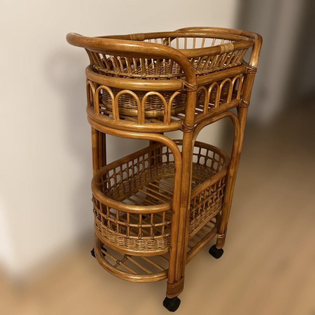 ナチュラル天然素材◾️籐ラタン製 脱衣籠 脱衣かご ランドリーバスケット