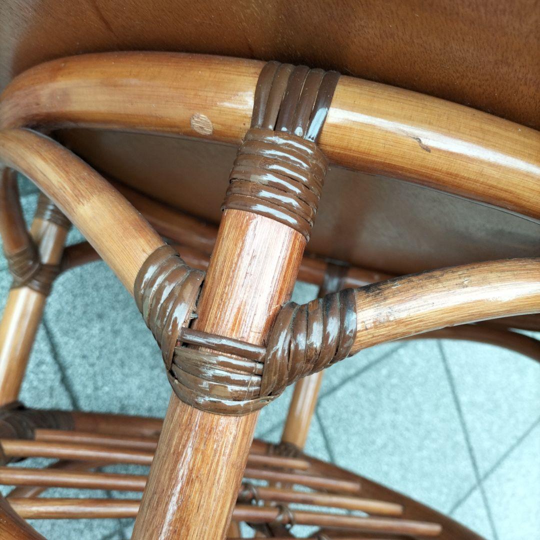 kazama/カザマ/ラタン/籐家具/テーブル/丸テーブル/ガラステーブル