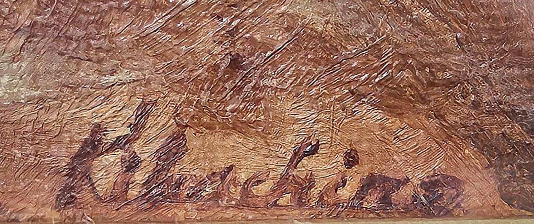 【真筆保証❗】 岡喜八郎筆　F3号　油彩　肉筆　光風会会員　日展会友　額装