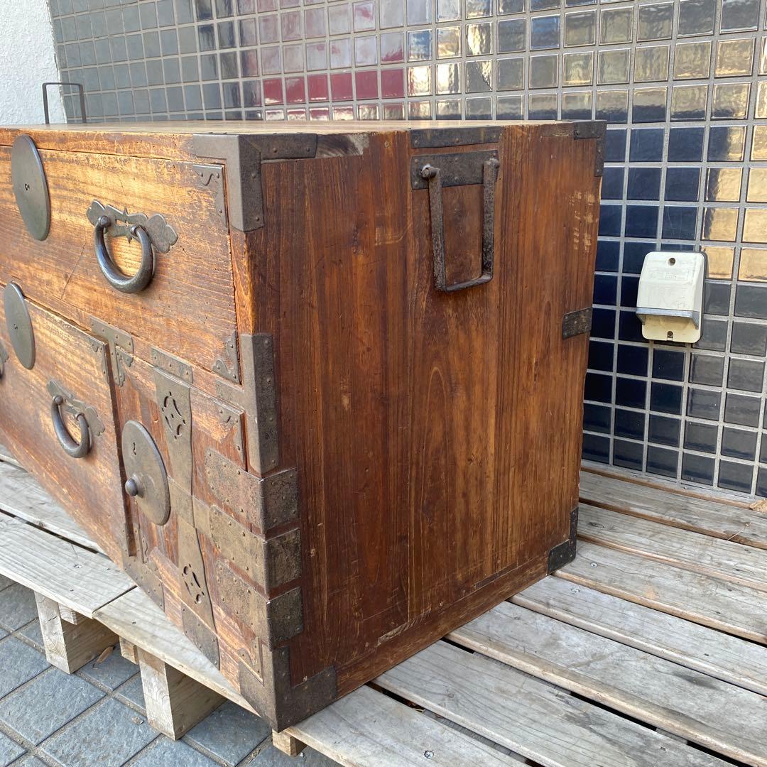 時代物 桐箪笥 時代金具 店舗什器 骨董品 古民家 蔵出し アンティーク