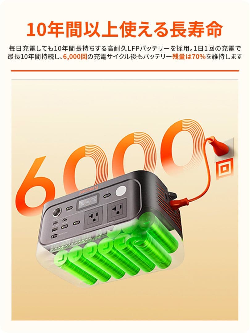 ✨️災害用に✨️Jackery ポータブル電源 500New 512Wh
