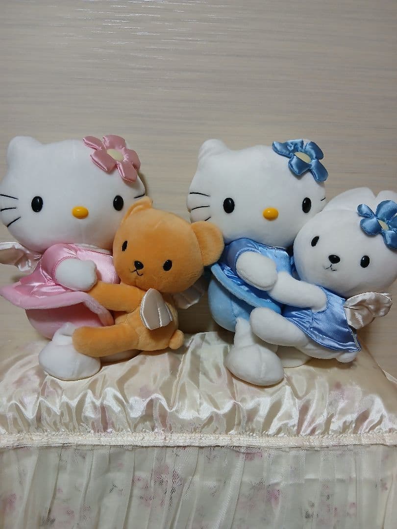ハローキティエンジェル　くま♡うさぎ　ぬいぐるみセット