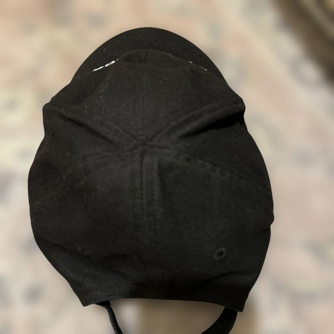 【値下げ】BALENCIAGAキャップ　L58 　新ロゴ　マジックテープブラック