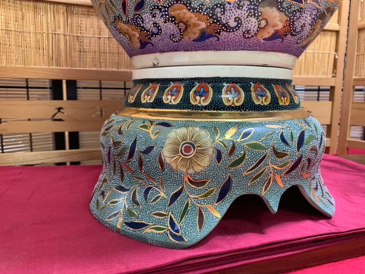 骨董 飾り壺 特大❤️