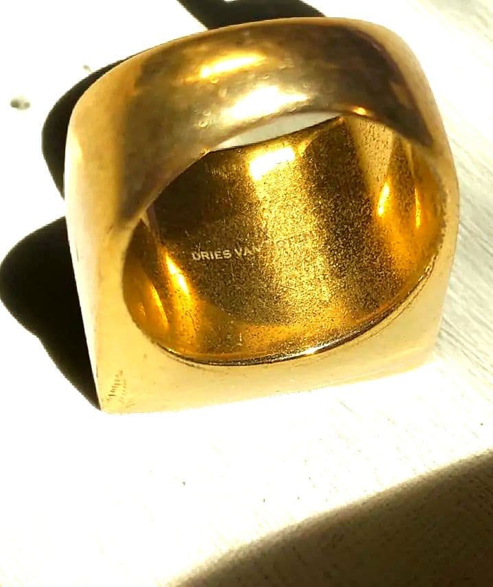 【美品】ドリスヴァンノッテン スクエアリング ビンテージ 17号