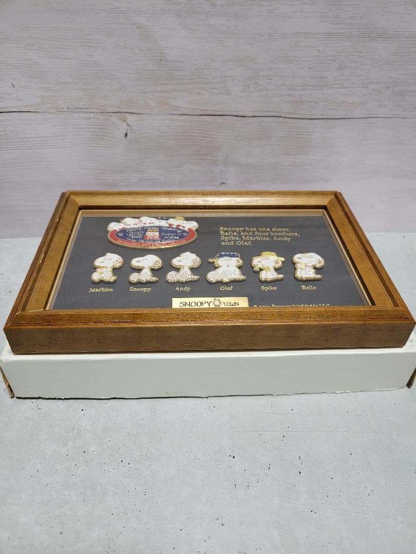 ＊*様 スヌーピータウン バースデイ記念フレーム ピンバッジセット限定500 シ