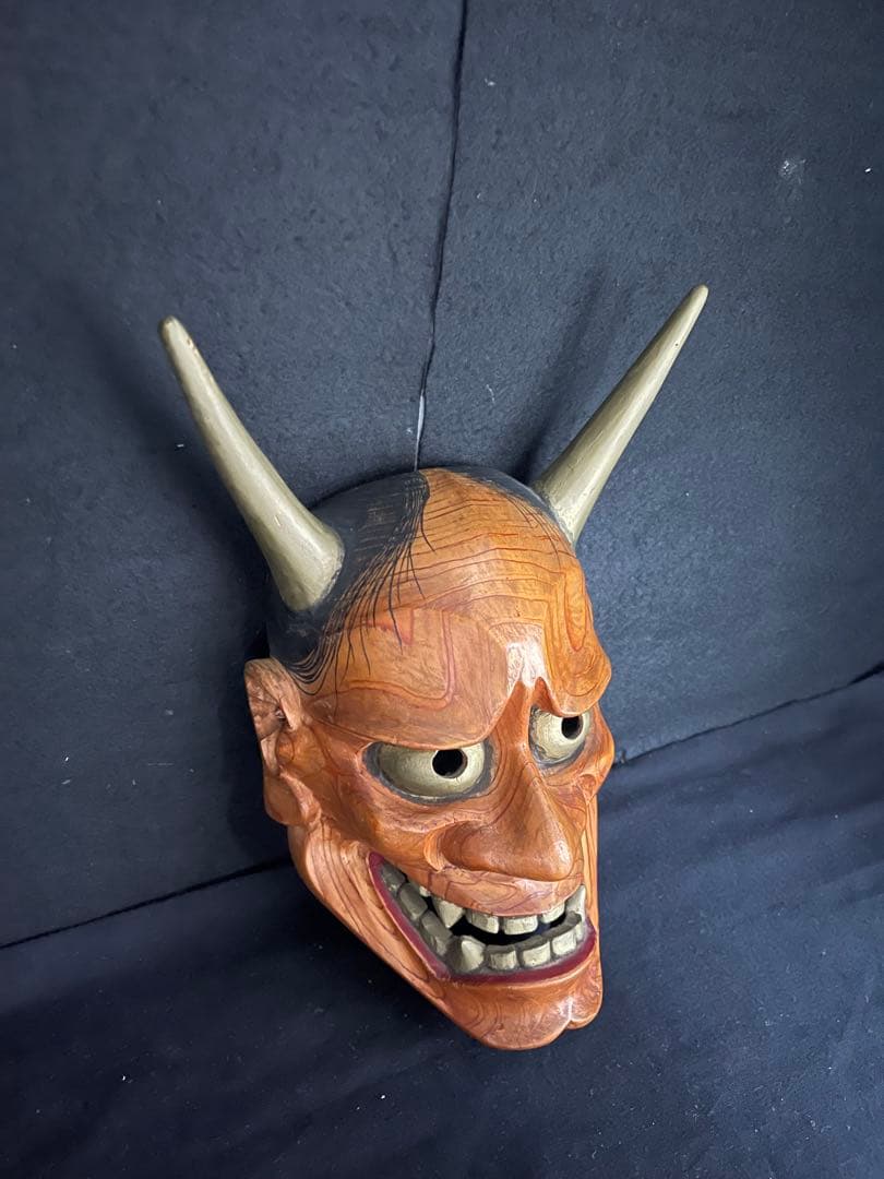 匠*様 般若　お面　木製　正昭　？　ヴィンテージ　レトロ