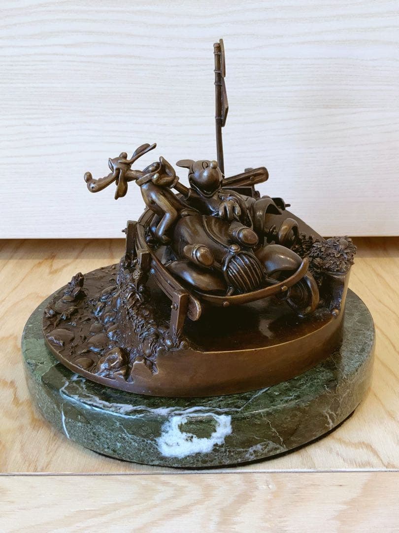 ディズニー限定ブロンズ像 ミッキー&プルート 25体 No.2 USA