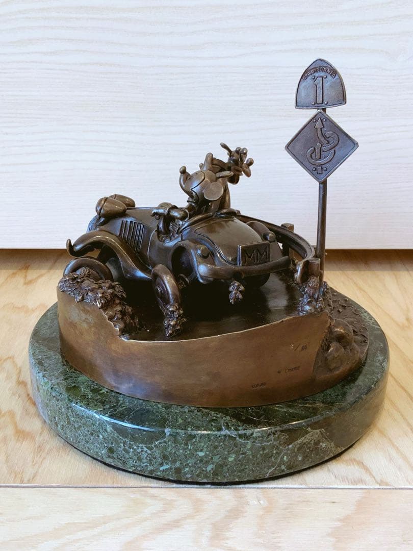 ディズニー限定ブロンズ像 ミッキー&プルート 25体 No.2 USA