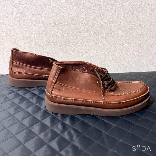 【H1R0】ラッセルモカシン タフレザーブーツ 200-27W（プー79）