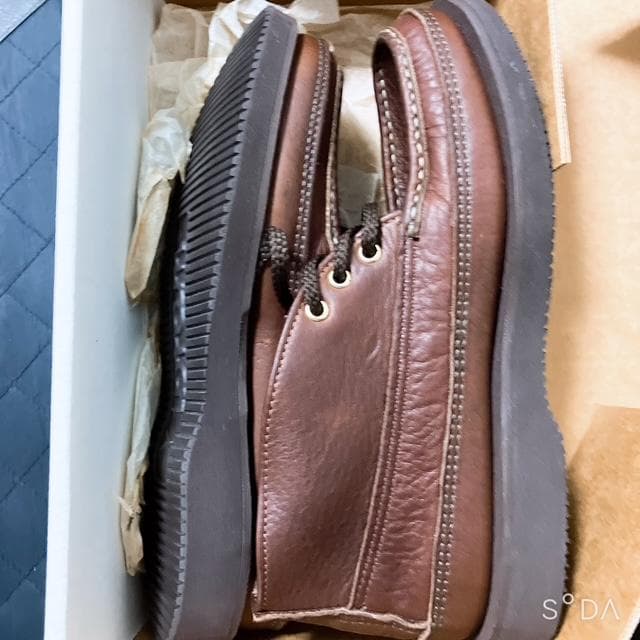 【H1R0】ラッセルモカシン タフレザーブーツ 200-27W（プー79）