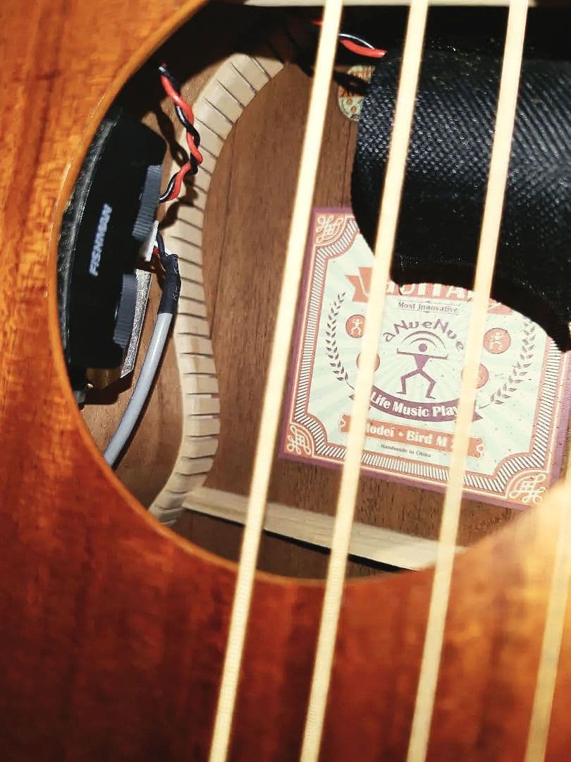 Anuenue MY20 マホガニー ミニギター pu フィッシュマン