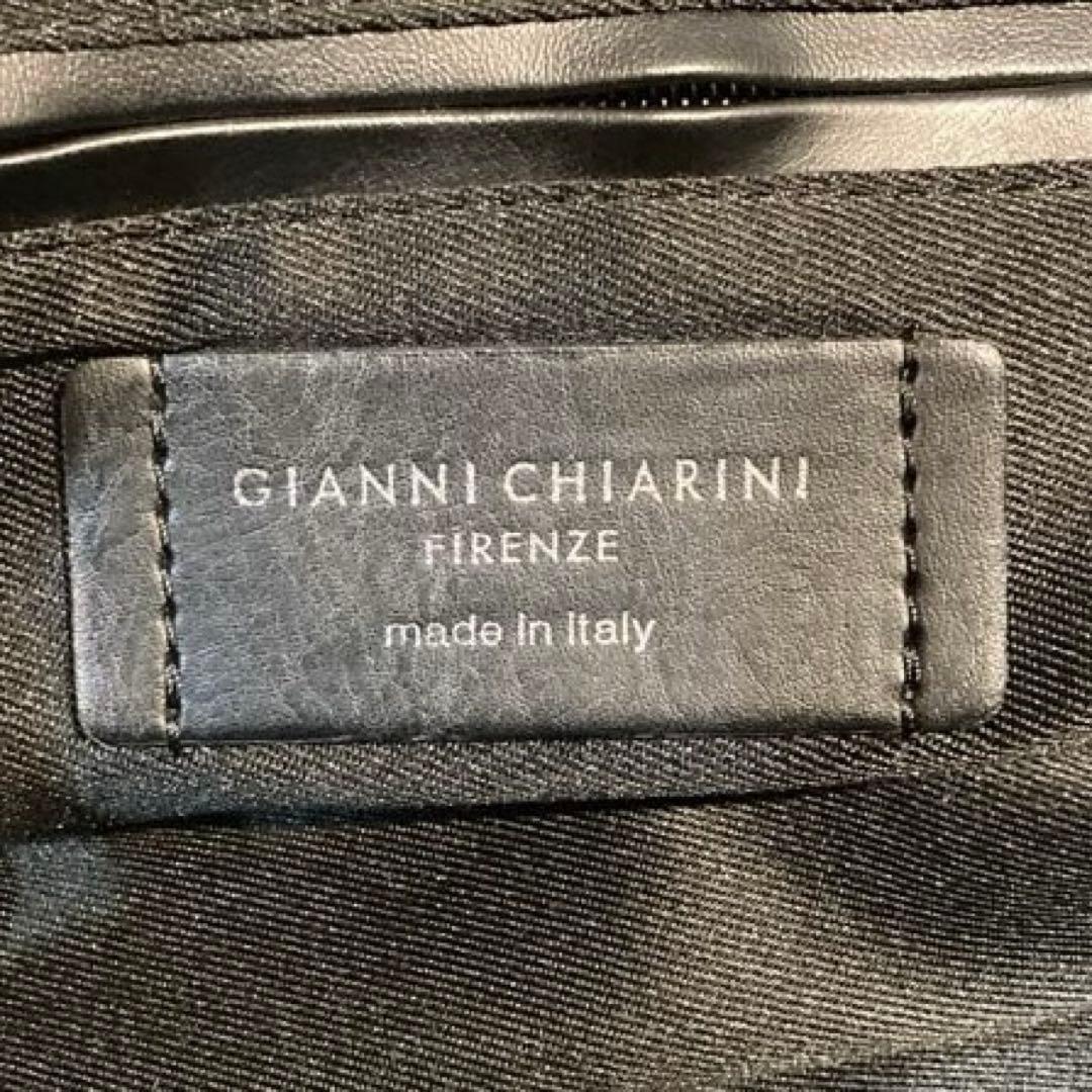 【美品】GIANNI CHIARINI アリファ 2WAY レザーバッグ M 黒