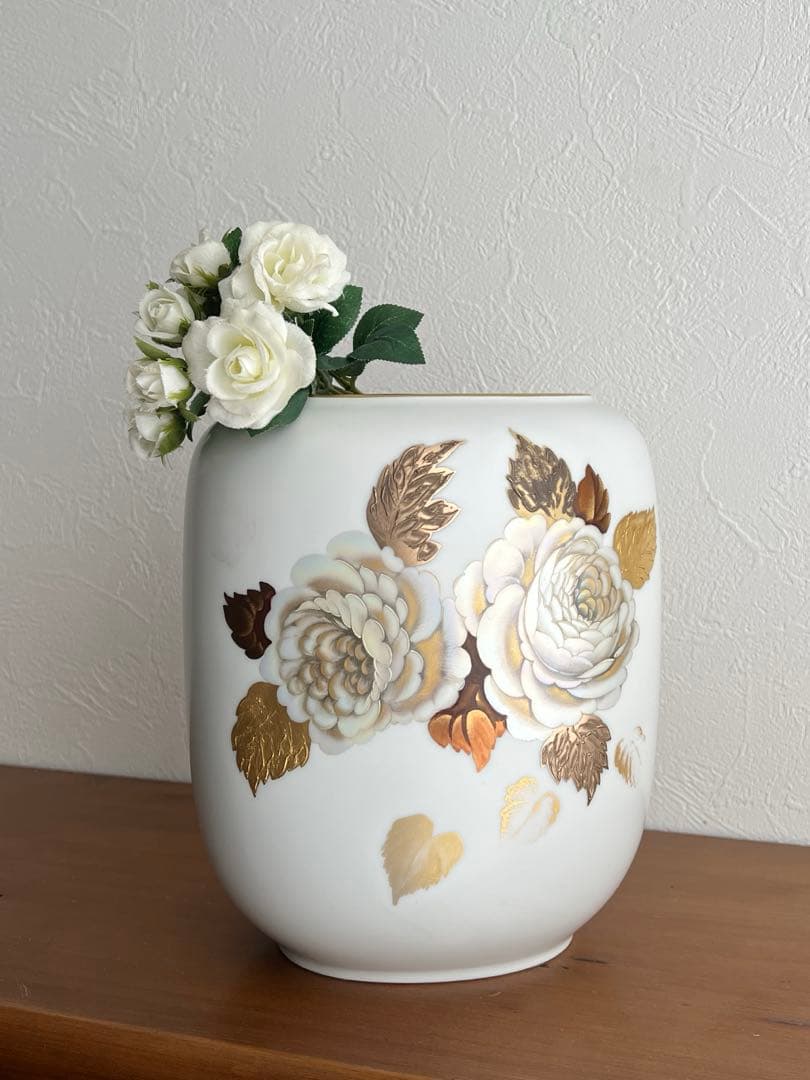 k215r124 ドイツ製 Heinrich&Co 金彩 バラの花瓶 ババリア