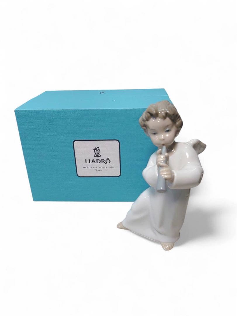 LLADRO リヤドロ 可愛いフルート 天使 フィギュリン 4540 陶器人形