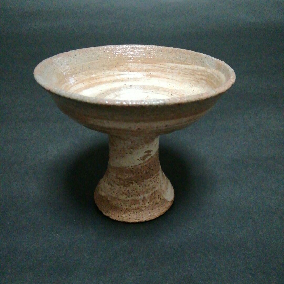 李朝　刷毛目　馬上杯　(李　殷九・号　殷和)　韓国　人間国宝　イ・ウング