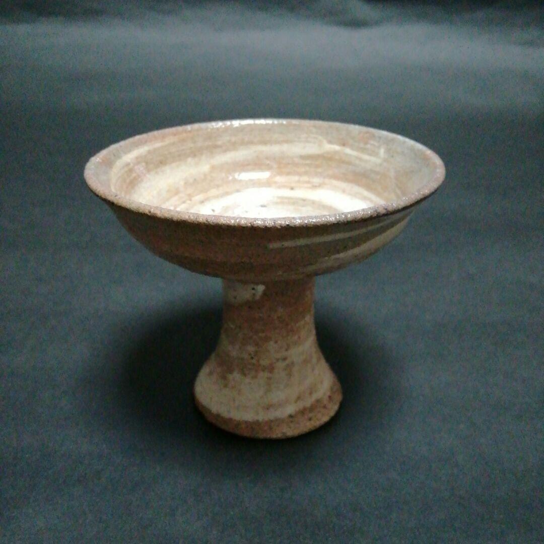 李朝　刷毛目　馬上杯　(李　殷九・号　殷和)　韓国　人間国宝　イ・ウング