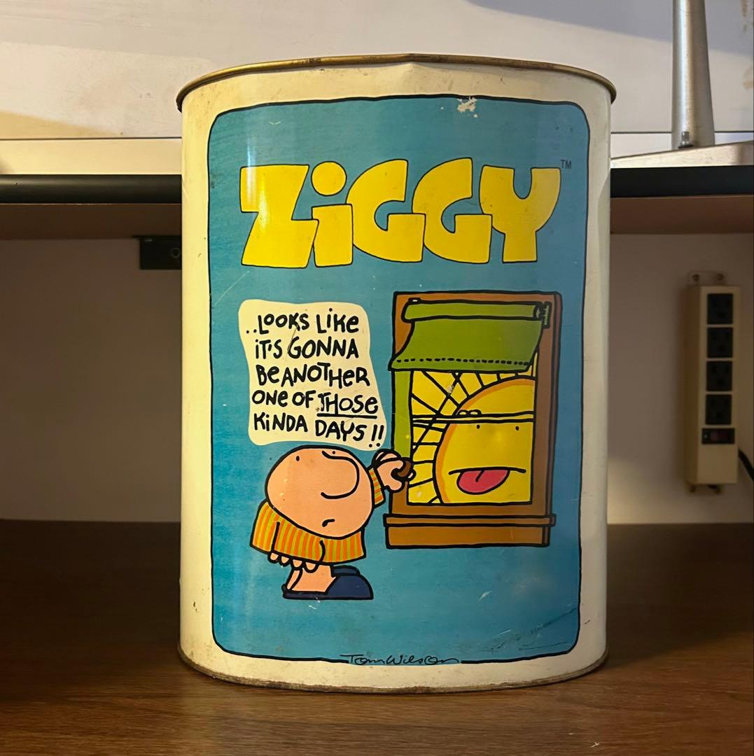 ブリキ製 ゴミ箱 CHEINCO製 ZIGGY Trash Can