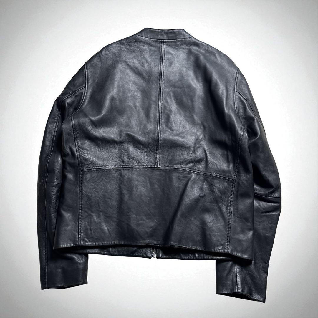 【 】極上ラムレザー！大人のライダースジャケットXL
