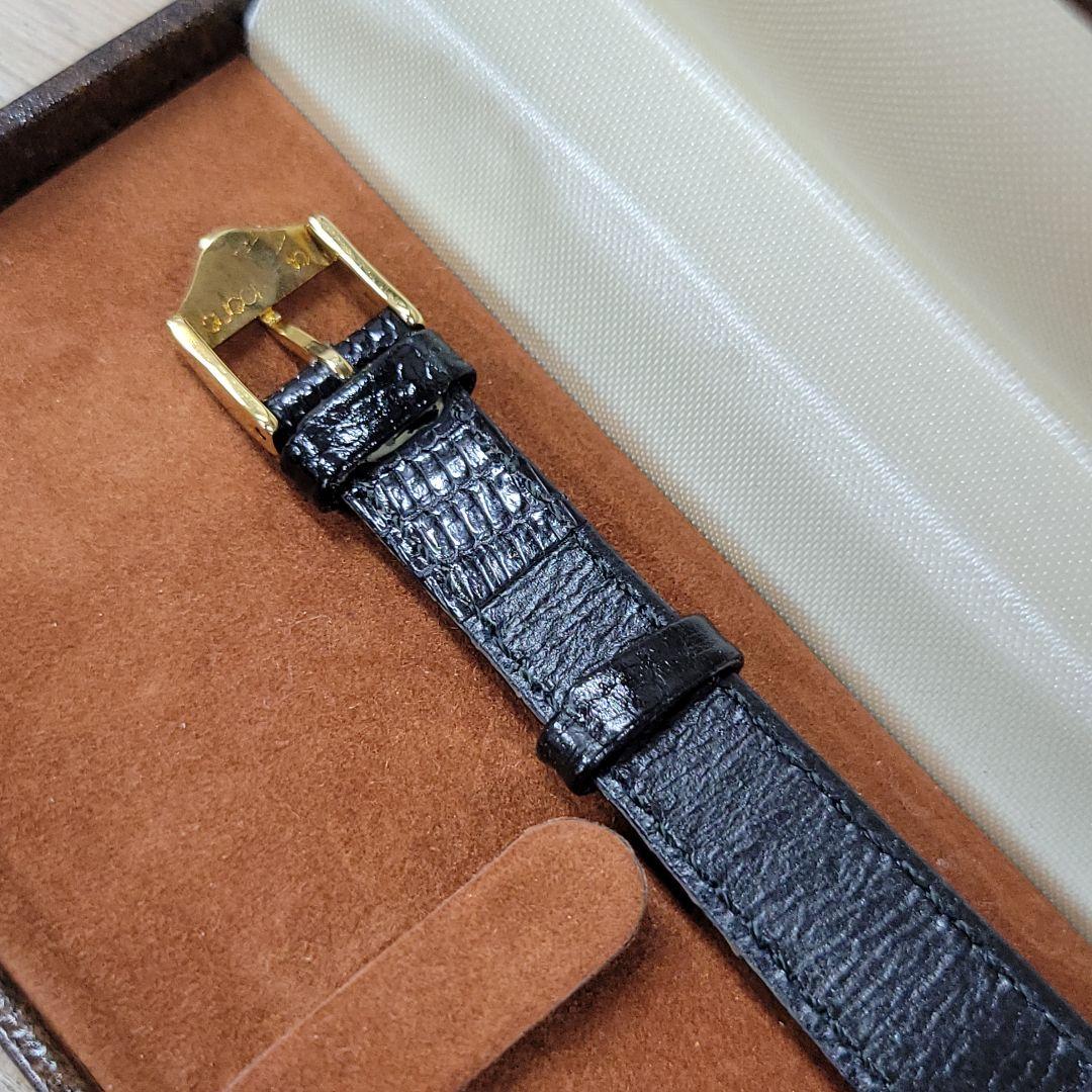 純正ケース付き GUCCI グッチ レディース腕時計 スクエアフェイス 革ベルト