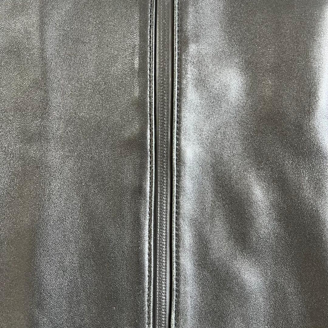 00s　Eddie Bauer　ストームレザー　スタンドカラージャケット　L