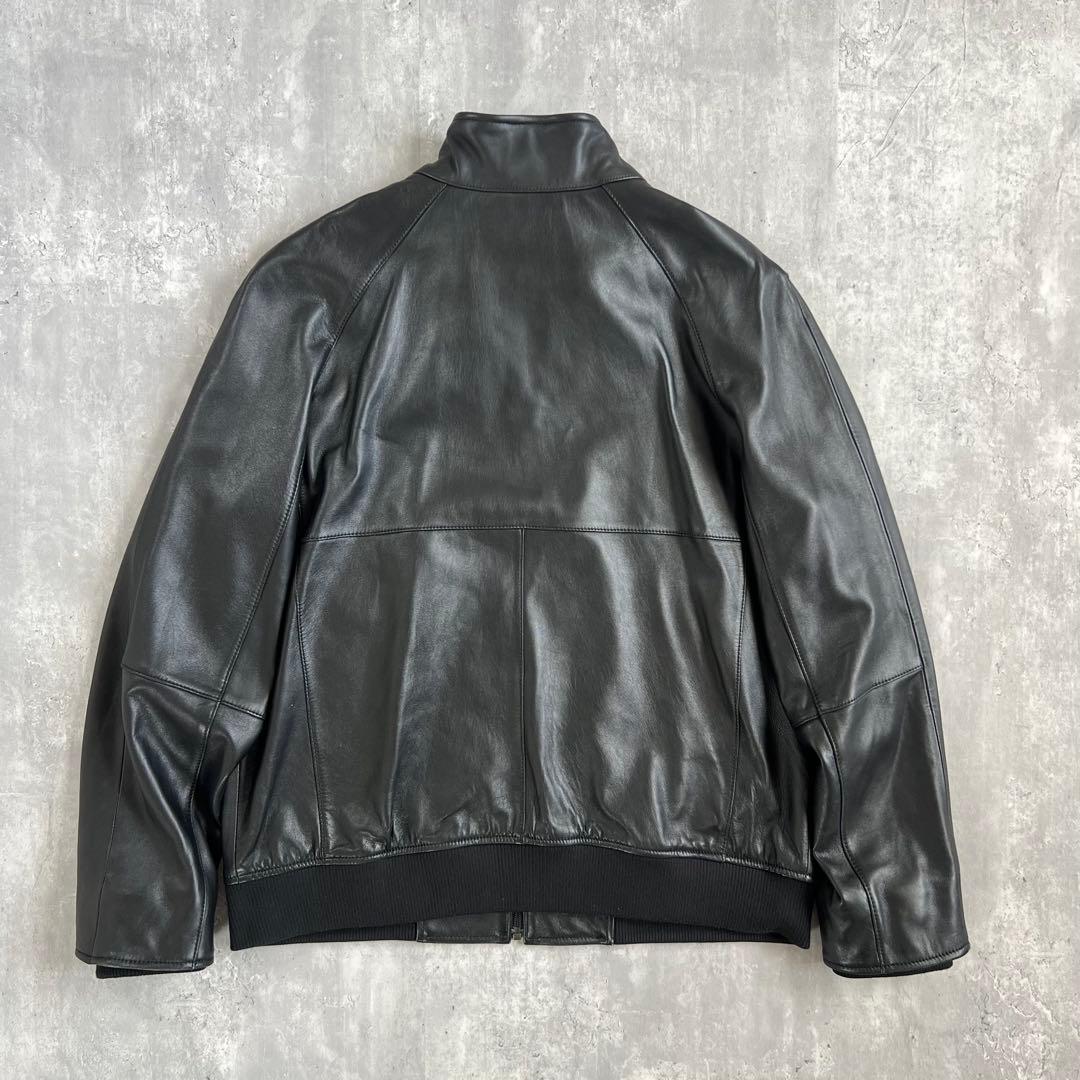 00s　Eddie Bauer　ストームレザー　スタンドカラージャケット　L