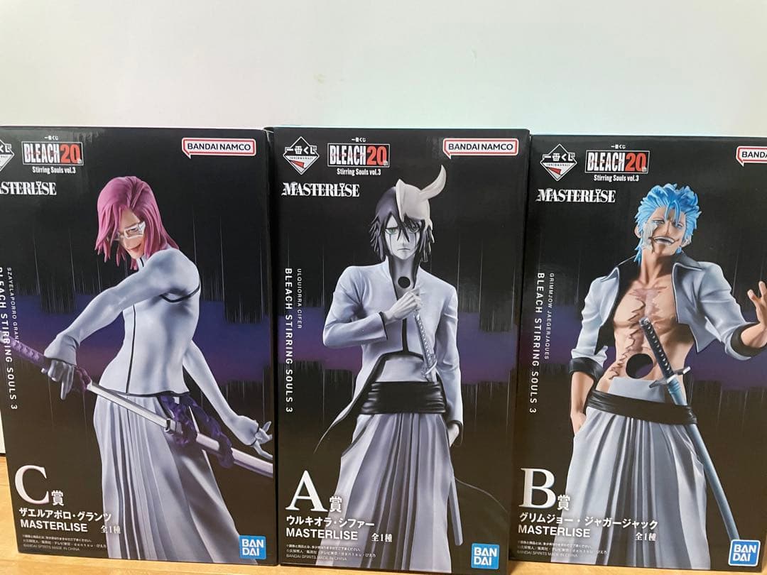 一番くじ BLEACH ウルキオラ グリムジョー ザエルアポロ 3枚セット