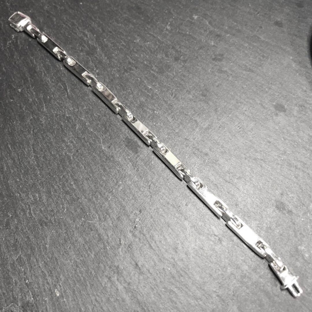 アクセサリー Vintage Silver Stick Chain Bracelet 925