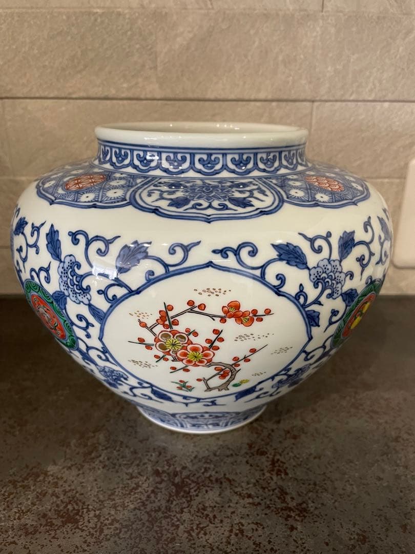 渋草焼　芳国舎　壺