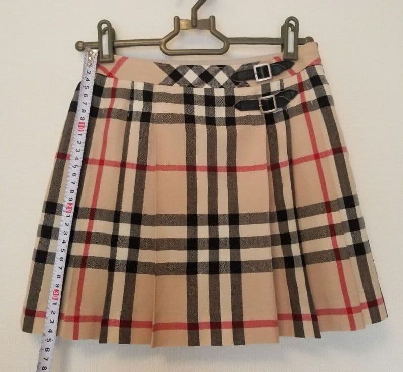 バーバリーロンドンキッズスカート本革ベルトフォーマル 入学 卒園 美品