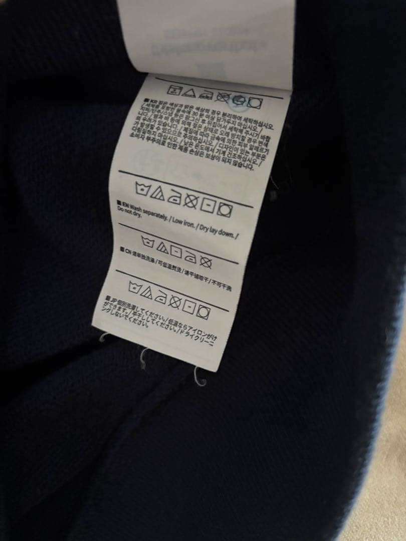 thisisneverthat ネイビー フード付きパーカー