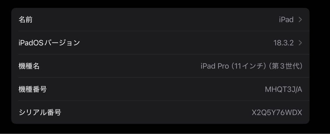 iPad pro 第三世代 第3世代 11インチ 128GB